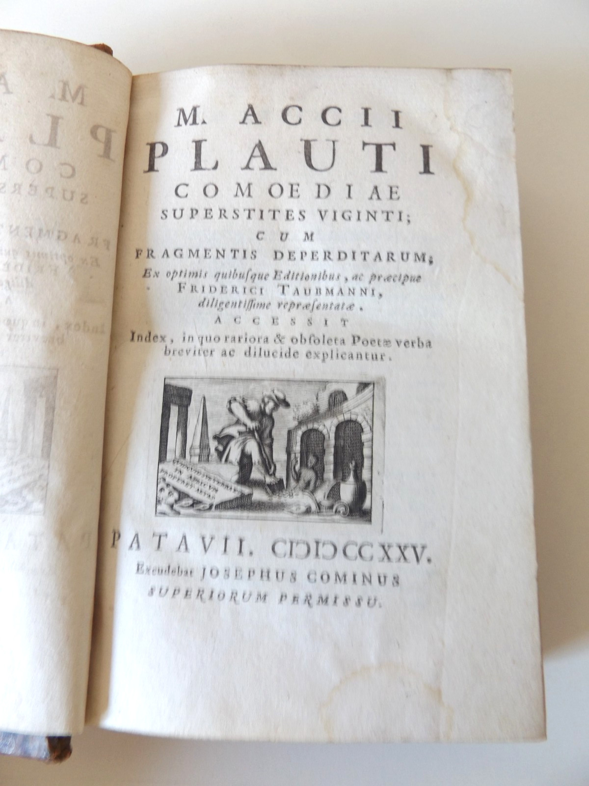 1725 M. ACCII PLAUTI COMMOEDIAE SUPERSTITES VIGINTI Plautus CLASSIC Latin