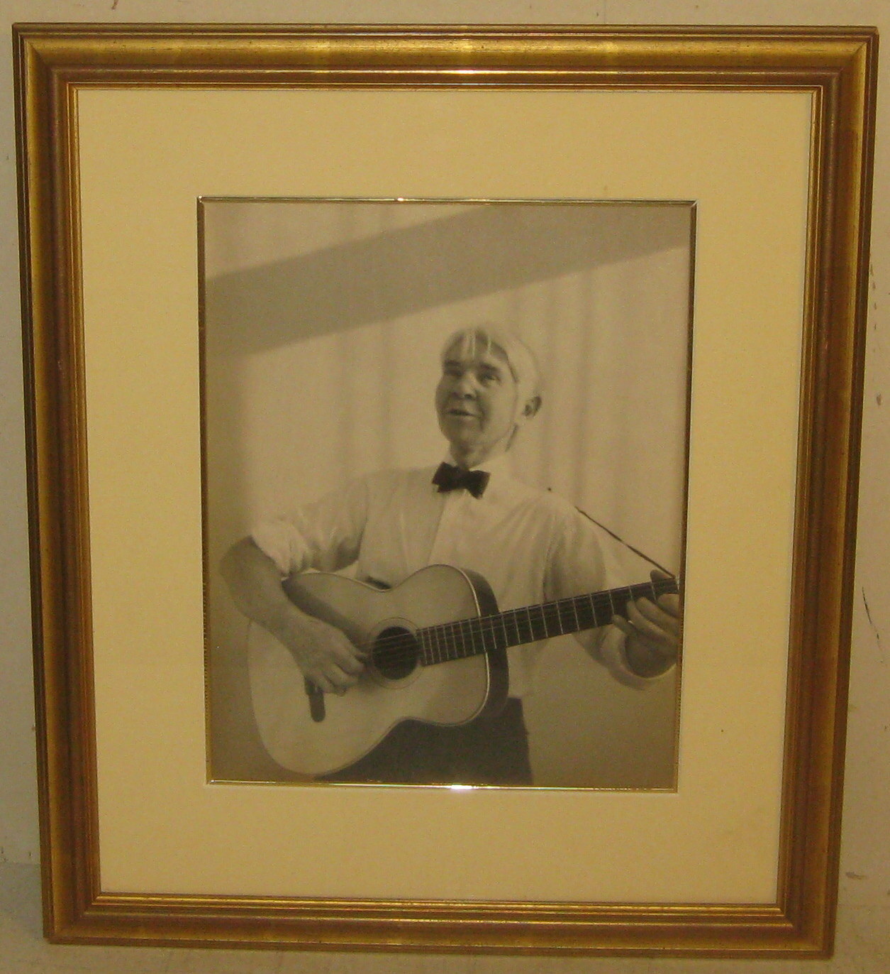 Original KAY BELL REYNAL ‚Carl Sandburg with Guitar‘ PHOTO – Listed PULITZER