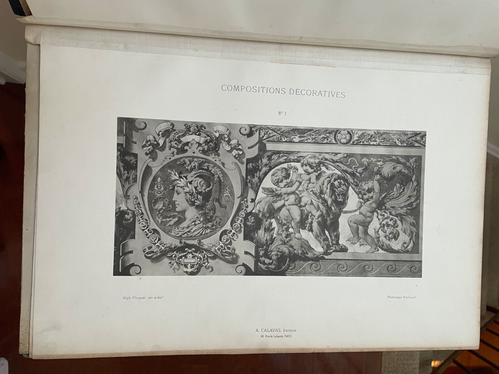 COMPOSITIONS DECORATIVES Alph. Floquet – HB 1882 36 Plates Edition – In French