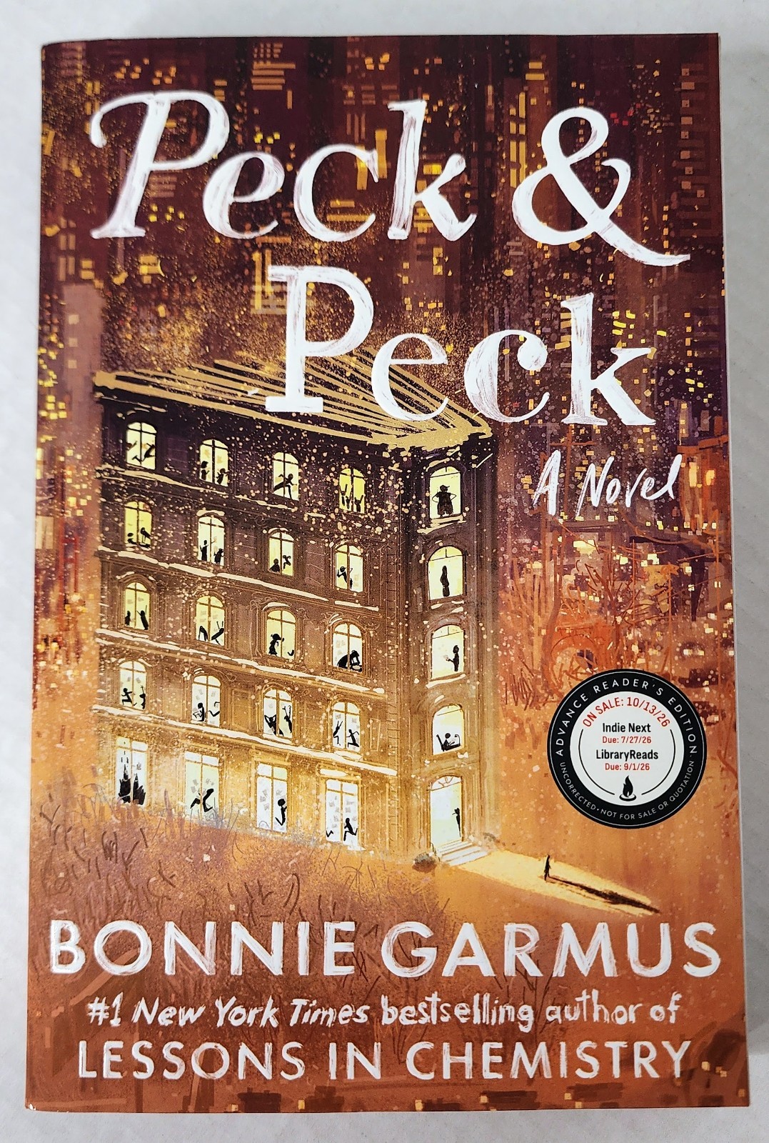 Bonnie Garmus Peck & Peck ARC Advance Reader Copy Uncorrected Proof PB