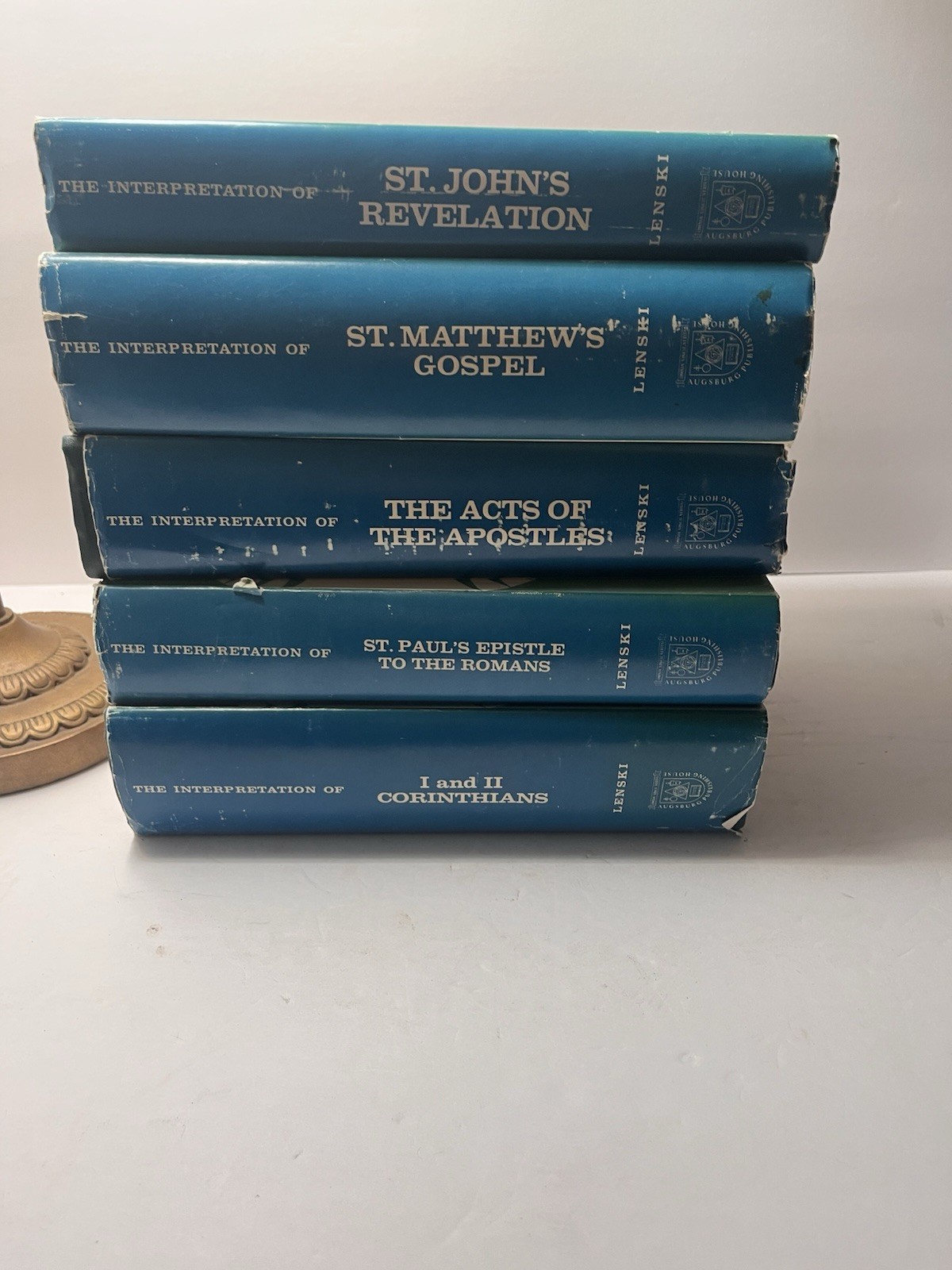 R.C.H. Lenski Interpretation Series Lot of 5 HC Augsburg Bible Commentaries