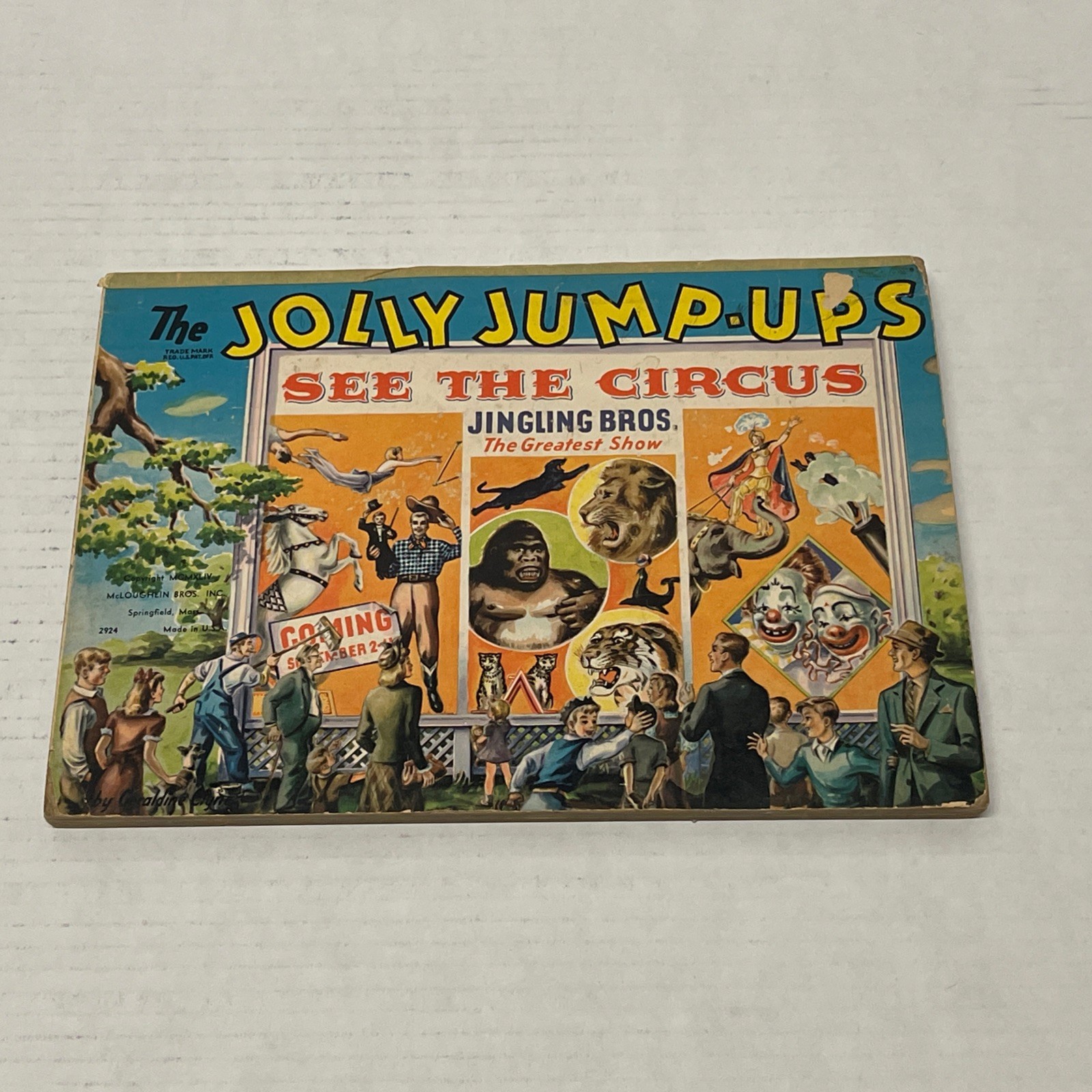 Jolly Jump-Ups See The Circus Jingling Bros The Greatest Show – Pop Up Book