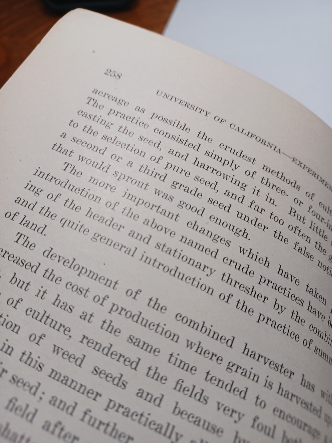 1911 Berkeley Ca Agriculture Experiment Station Increasing Wheat Yield RRP 633