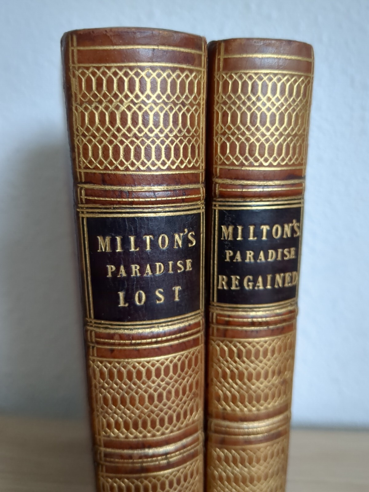 Paradise Lost Paradise Regained by John Milton Two Volume Set 1816 1822