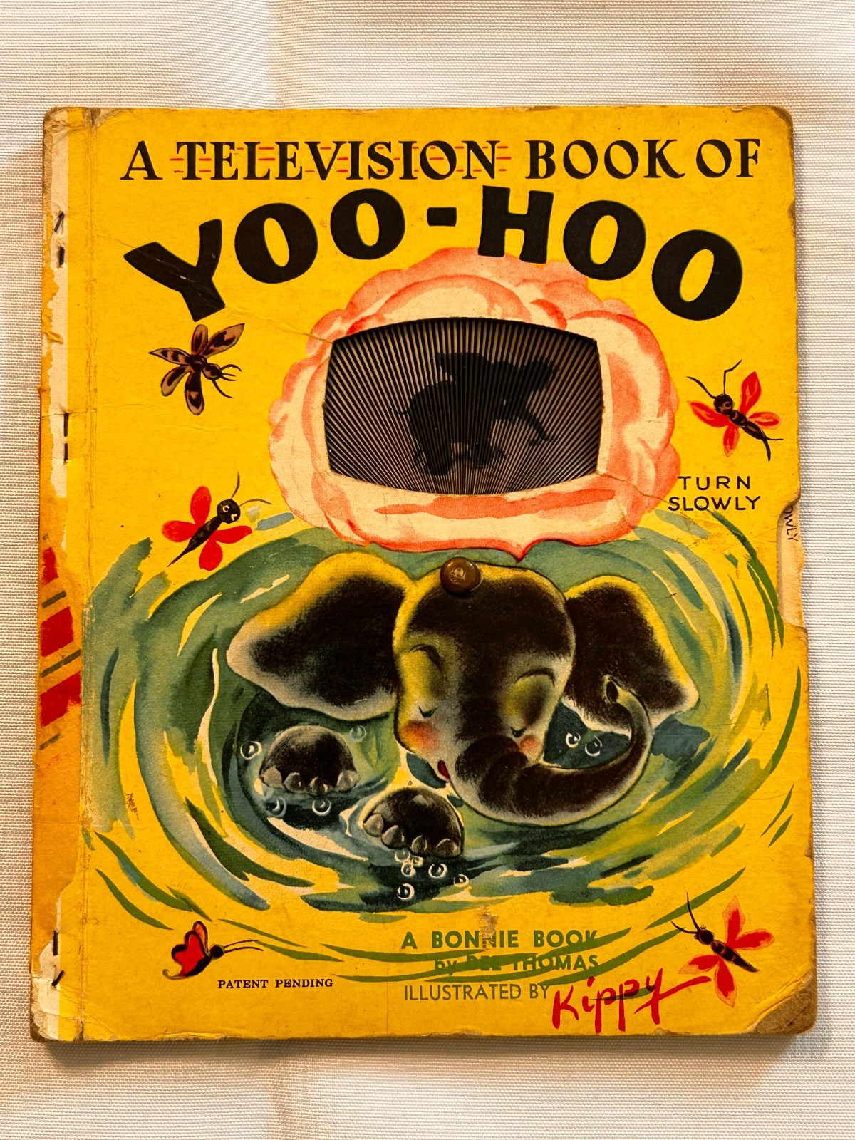 1949 HC „A Television Book of YOO-HOO“ by Dee Thomas w/ Kippy BONNIE BOOK