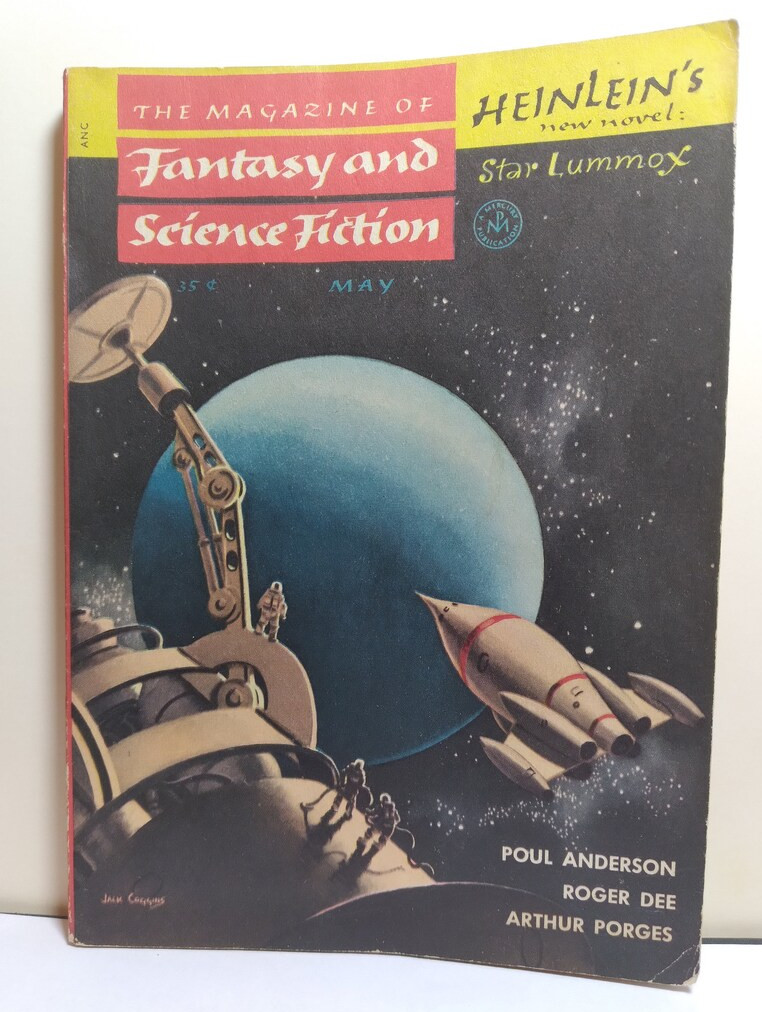 #34 Fantasy & Science Fiction May- July 1954 Star Lummox full seria by Heinlein+