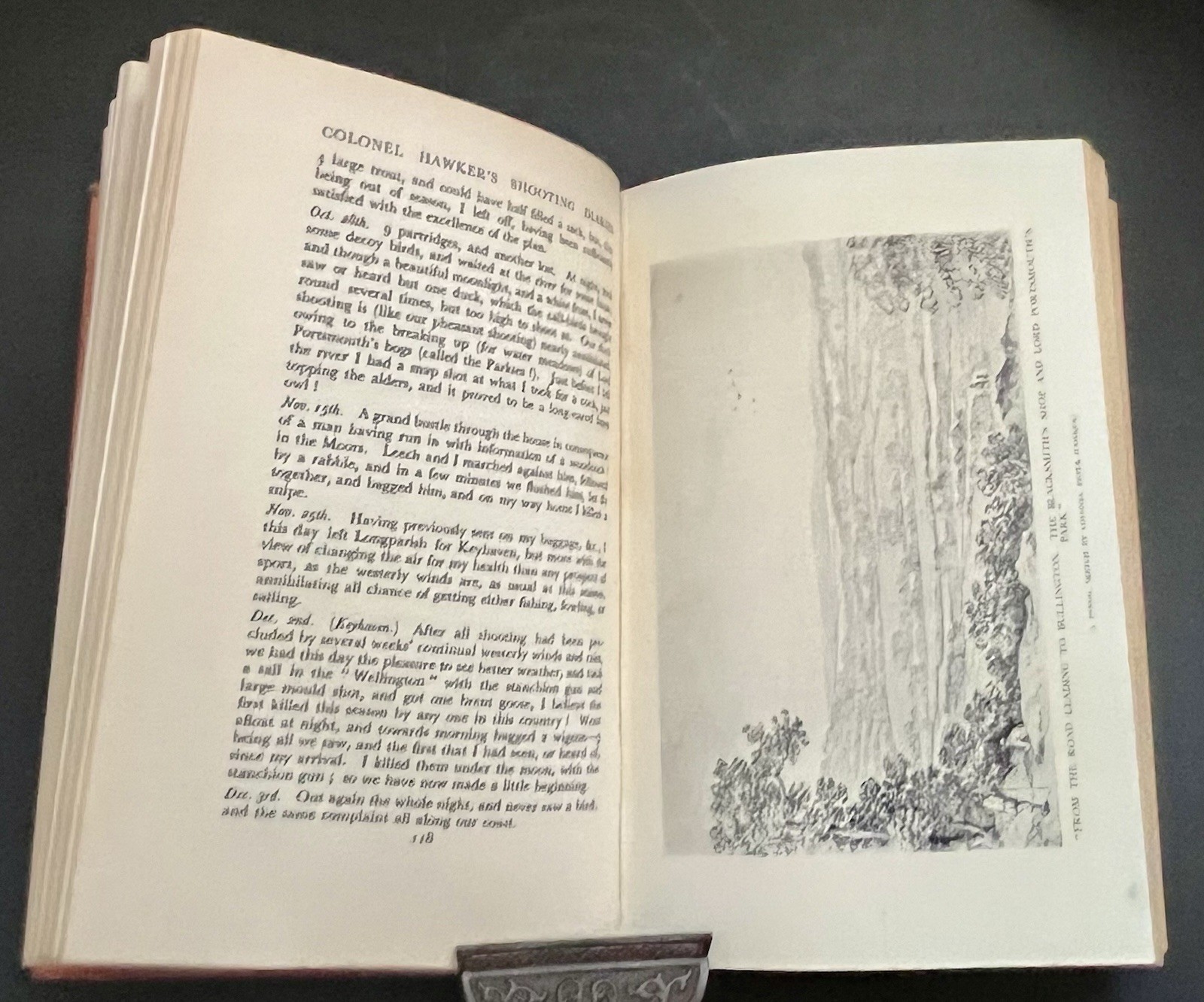 Vintage US UK Book Colonel Hawker’s Shooting Diaries Illustrated Intro Parker