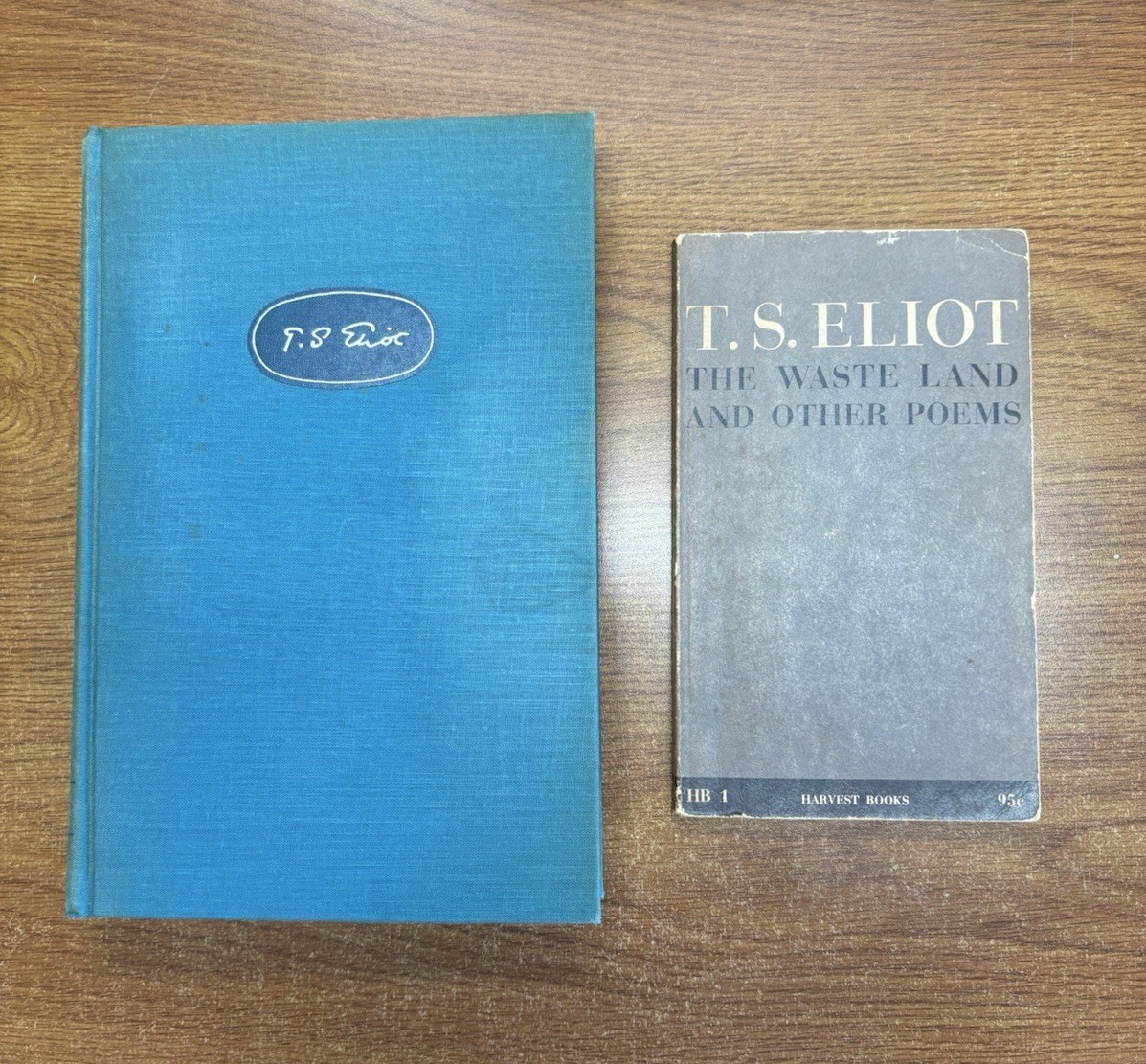 T.S. Eliot 2 Book Set The Complete Poems and Plays First edition The Waste Land