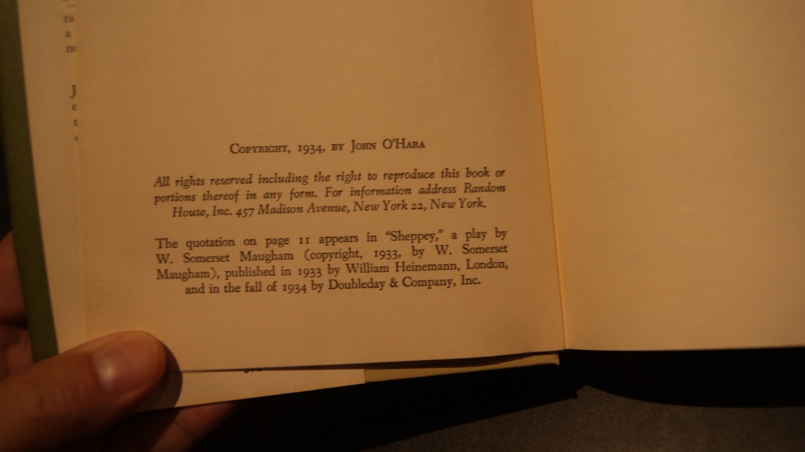 Appointment In Samara /Butterfield 8/ Hope Of Heaven 1934 By John O’Hara HC DJ