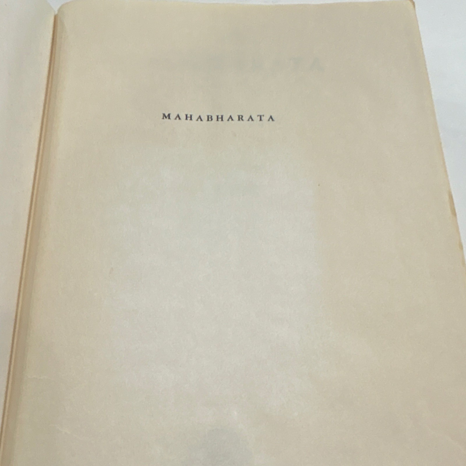 Mahabharata Bharatiya Vidya Bhavan 1965 Hardcover Ex-Library