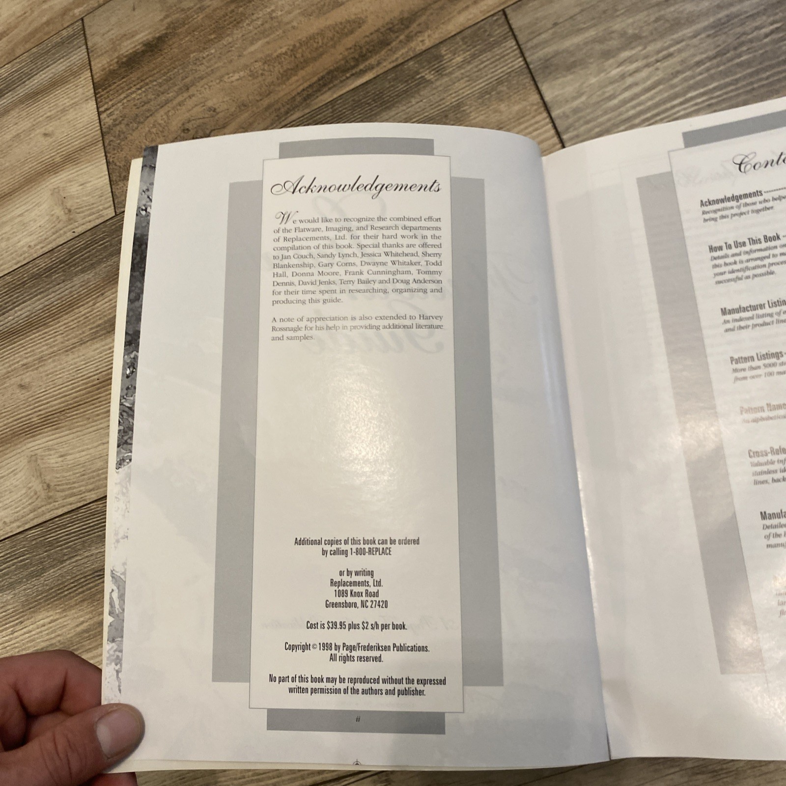 Stainless Flatware Replacement Guide 1998 Reference Book Pattern Catalog