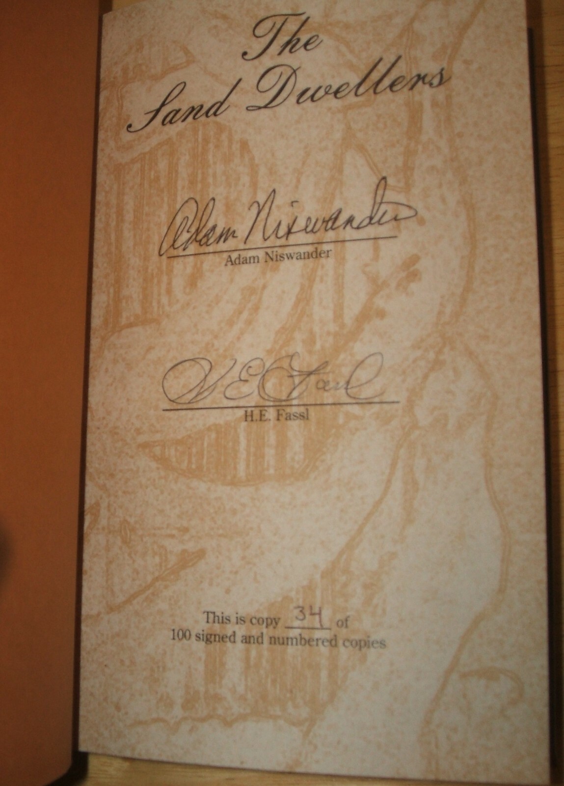 The Sand Dwellers Adam Niswander Cthulhu Mythos Horror 1st Signed Ltd #88/100