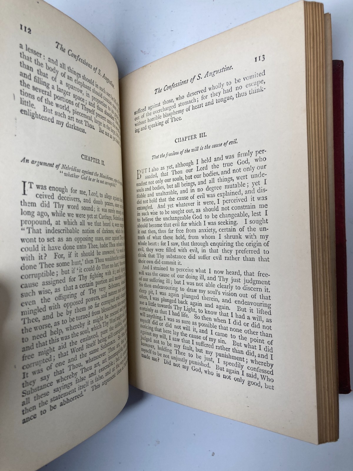 c1890 St Augustine Confessions Lubbock Hundred Books Full Crimson Morocco AEG