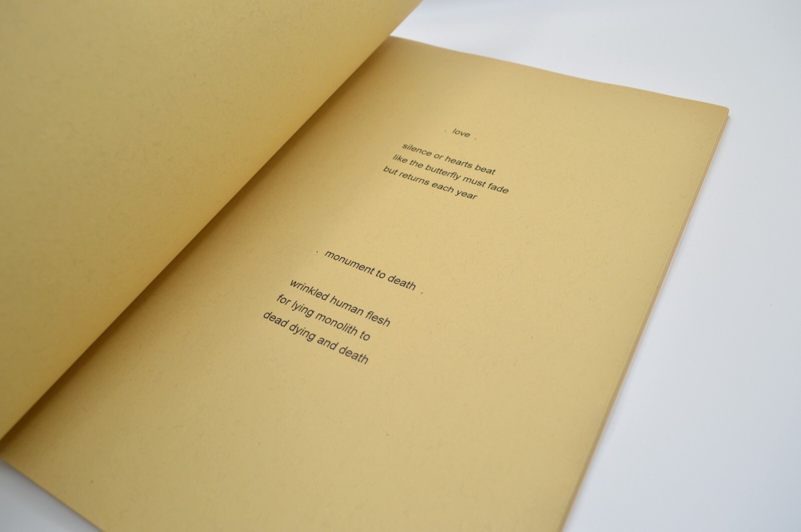 Random Sightings, d. a. levy, 1999, Limited Ed. #8/65, 46pp, Concrete Poetry