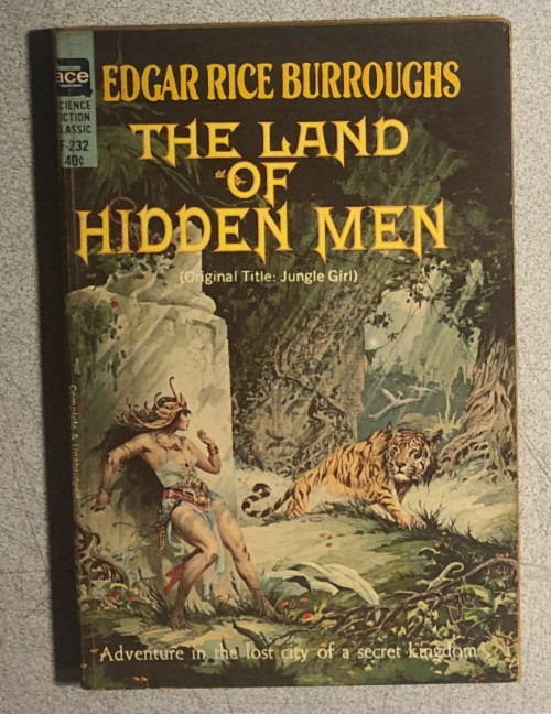 THE LAND OF HIDDEN MEN by Edgar Rice Burroughs (F-232) Ace paperback