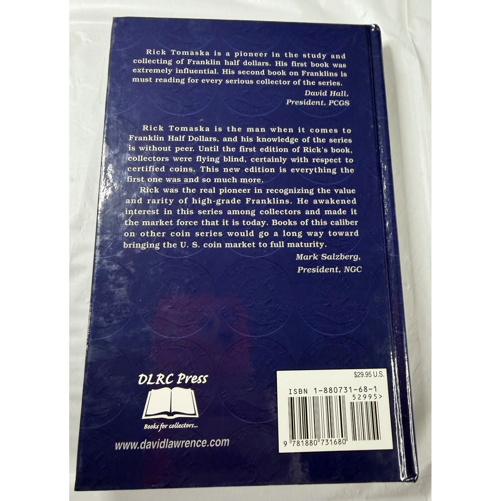 Complete Guide to Franklin Half Dollars Rick Tomaska 2nd Ed Limited Hardcover