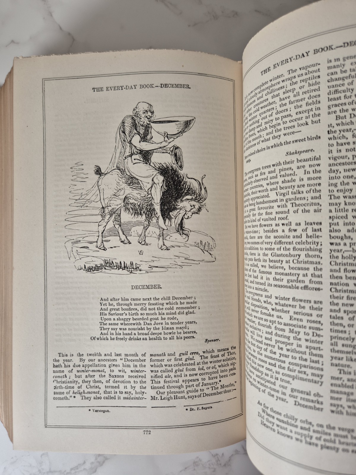 1888 The Every-Day Book – William Hone CALENDAR ALMANACK CUSTOMS TRADITIONS