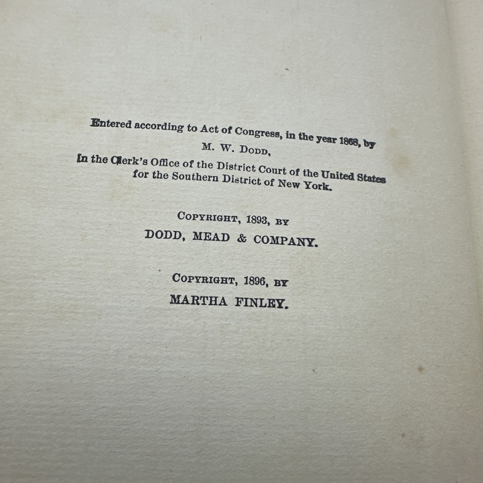 Elsie Dinsmore Lot 2 Books Vintage Religious Fiction Series (AC44)