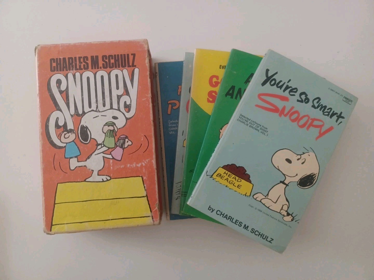 Snoopy Box Set Fawcett 1975 Charles M Schulz Peanuts