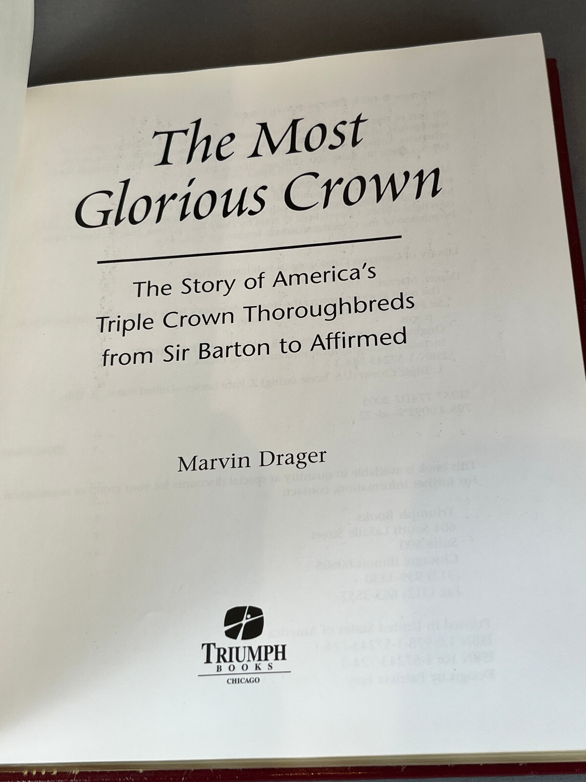 Easton Press THE MOST GLORIOUS CROWN – Marvin Drager Leather Bound Book w/Plate