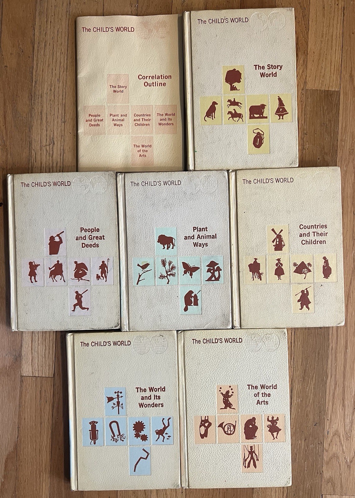 The Child’s World Book Set Vintage 1962 W/Correlation Outline Esther M Bjoland