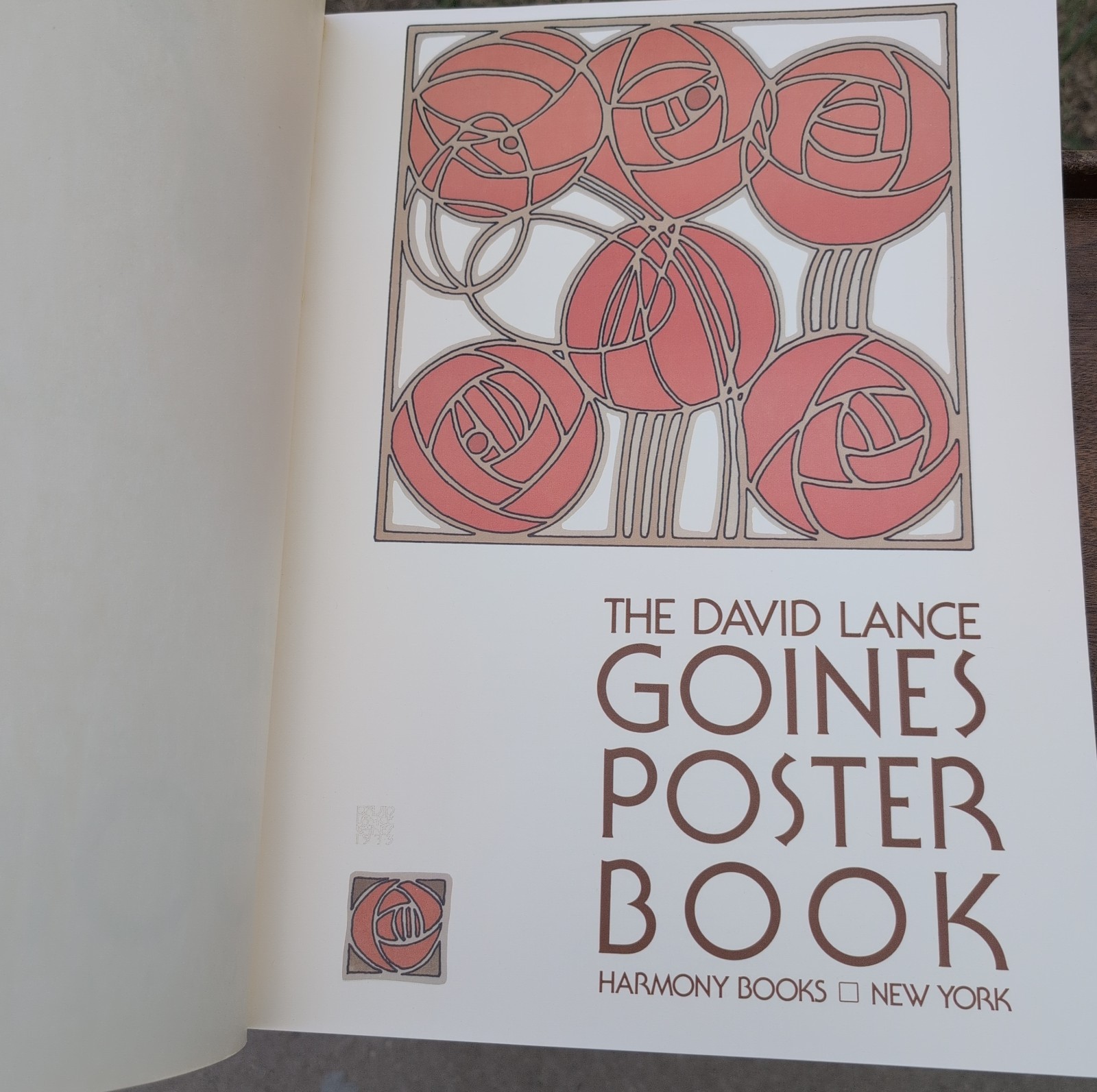 Vtg 70s David Lance Goines Poster Book Harmony NY Illustration Ads Berkeley CA