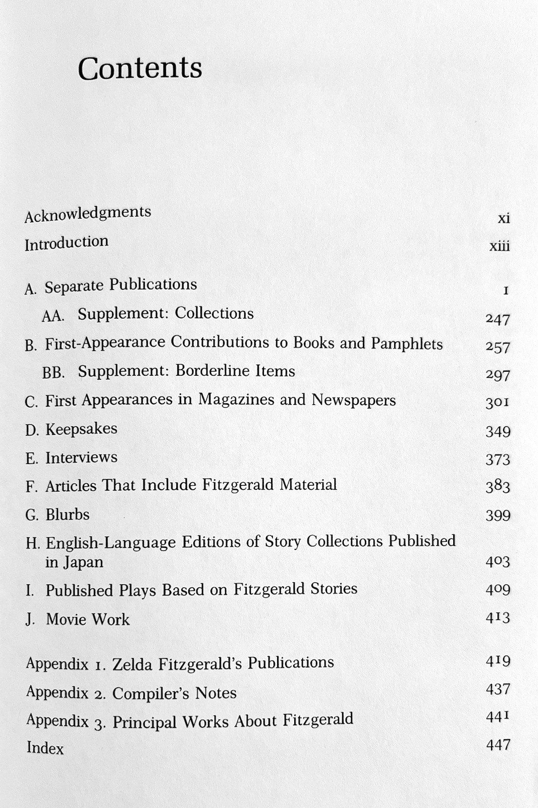 F. Scott Fitzgerald: A Descriptive Bibliography – Matthew J. Broccoli H/C 1987