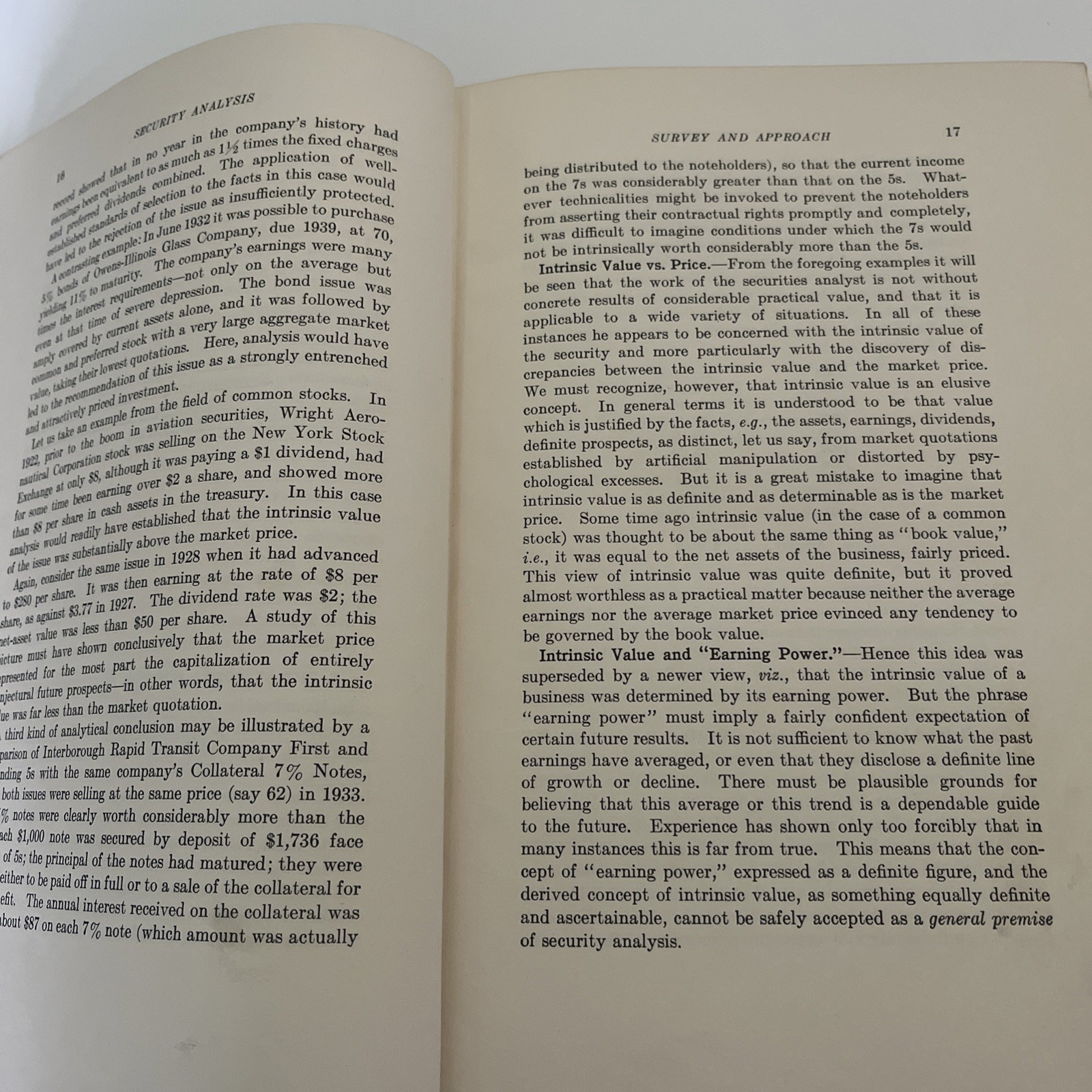 Security Analysis – Graham & Dodd – 1934 – 1st Edition 6th Impression