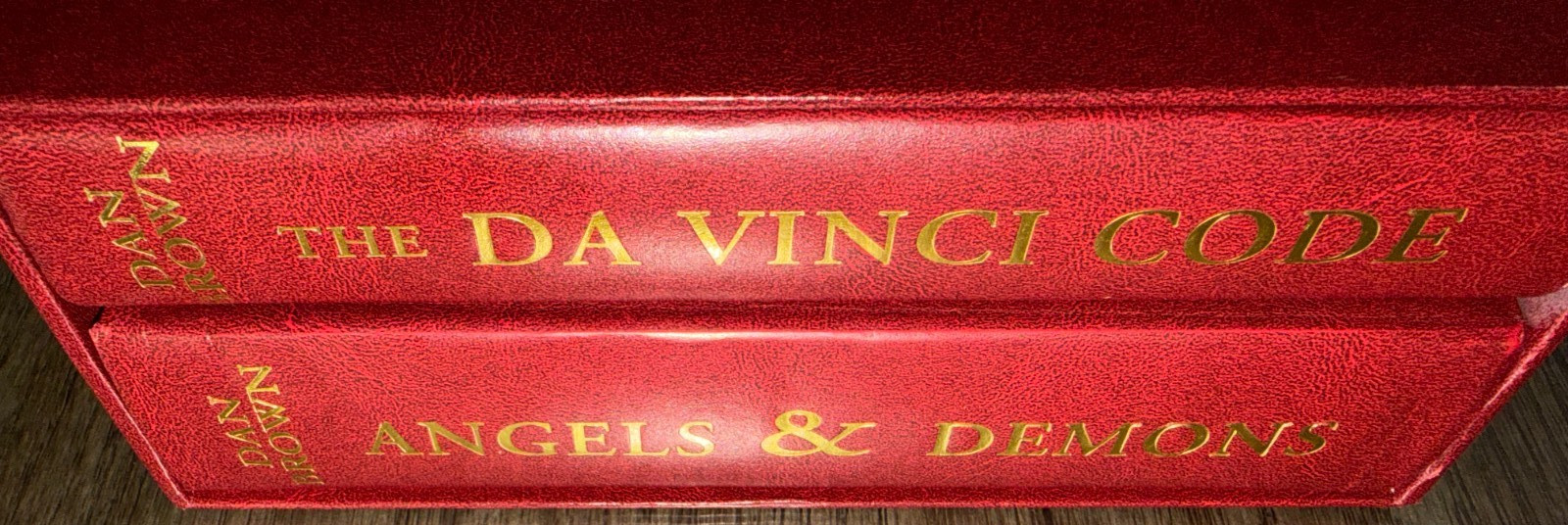 The Da Vinci Code Angels & Demons Dan Brown 2003 Hardcover Set with Slipcase VG-