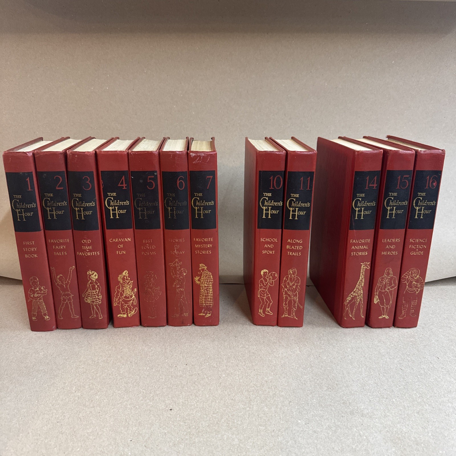 Children’s Hour Story Books ~ Vintage Hardcover 1953 ~ 12 Volume Set