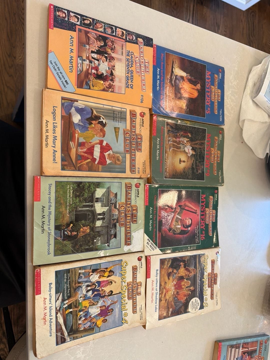 Lot of 8 Vintage The Baby-Sitters Club Books Ann M. Martin 3 Mystery 3 special V