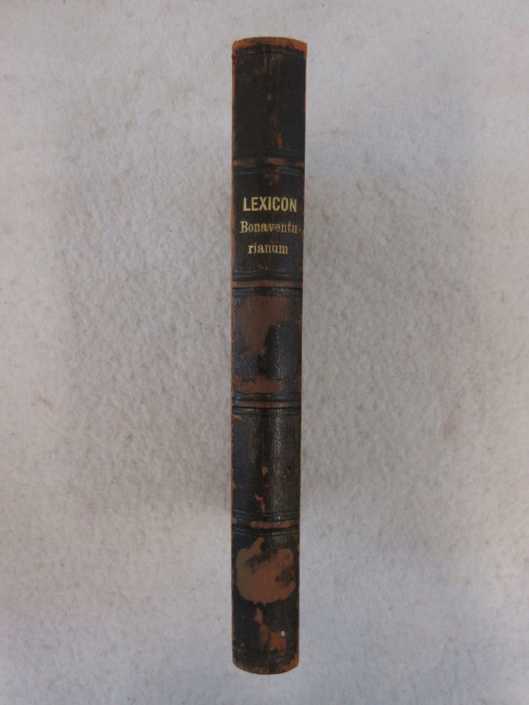 Antoni Mariae A Viceta LEXICON BONAVENTURIANUM PHILOSOPHICO-THEOLOGICUM 1880