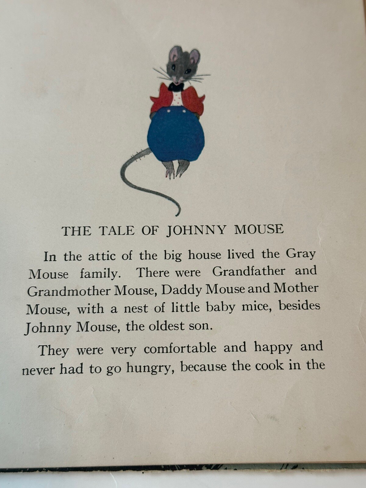 Elizabeth Gordon The Tale of Johnny Mouse P. F. Volland Company 1920