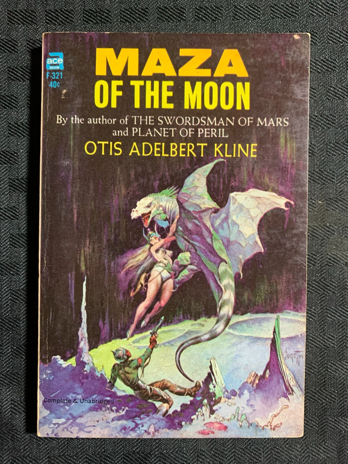 1965 MAZA OF THE MOON by Otis Adelbert Kline VG- 3.5 Ace F-321 Paperback