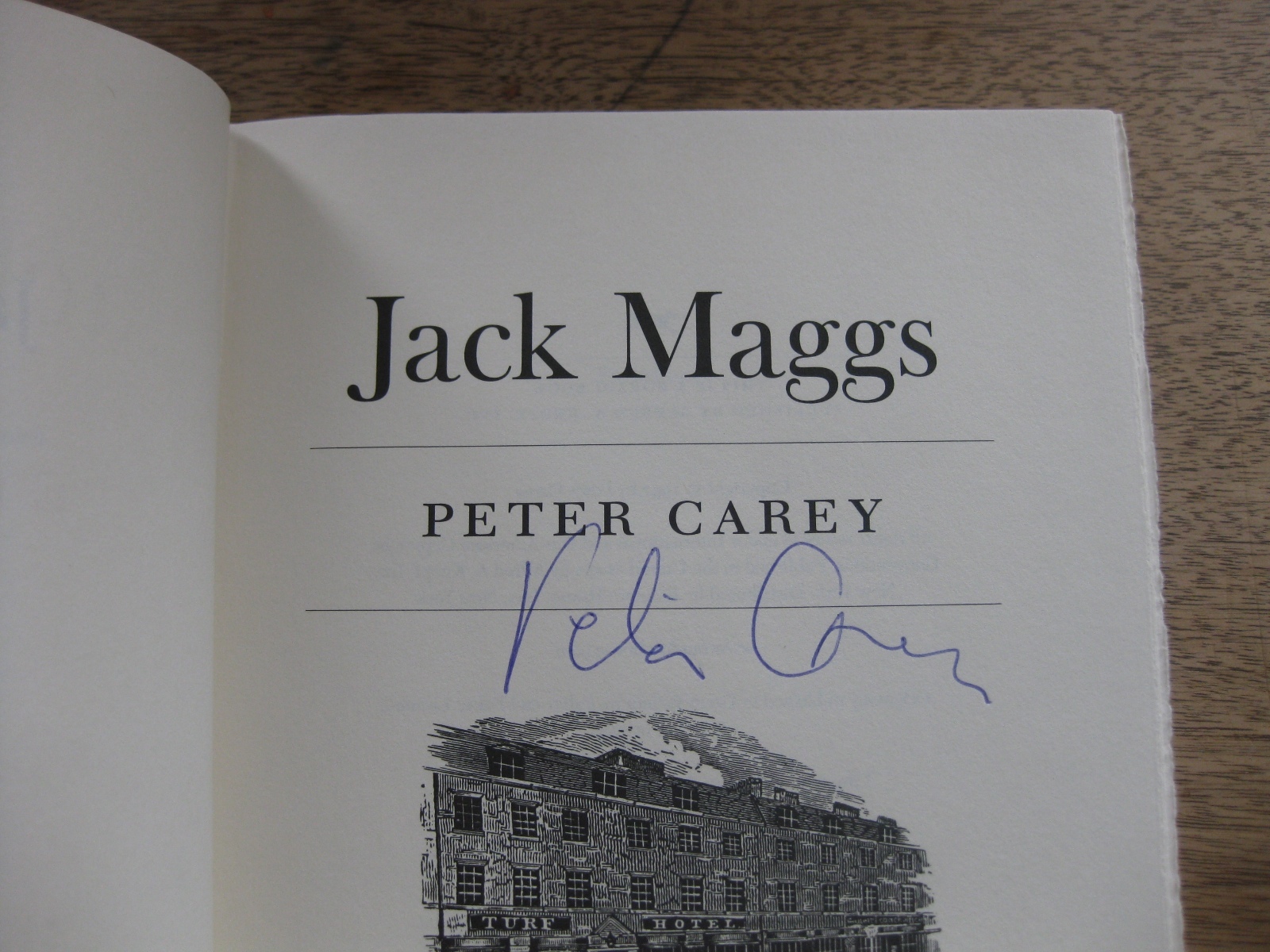 SIGNED – JACK MAGGS by Peter Carey – 1st edition 1998 HCDJ -Booker Prize winner