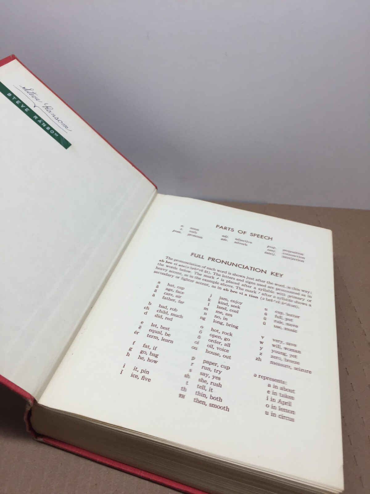 Thorndike Barnhart Junior Dictionary 7th 1968 Homeschool library addition