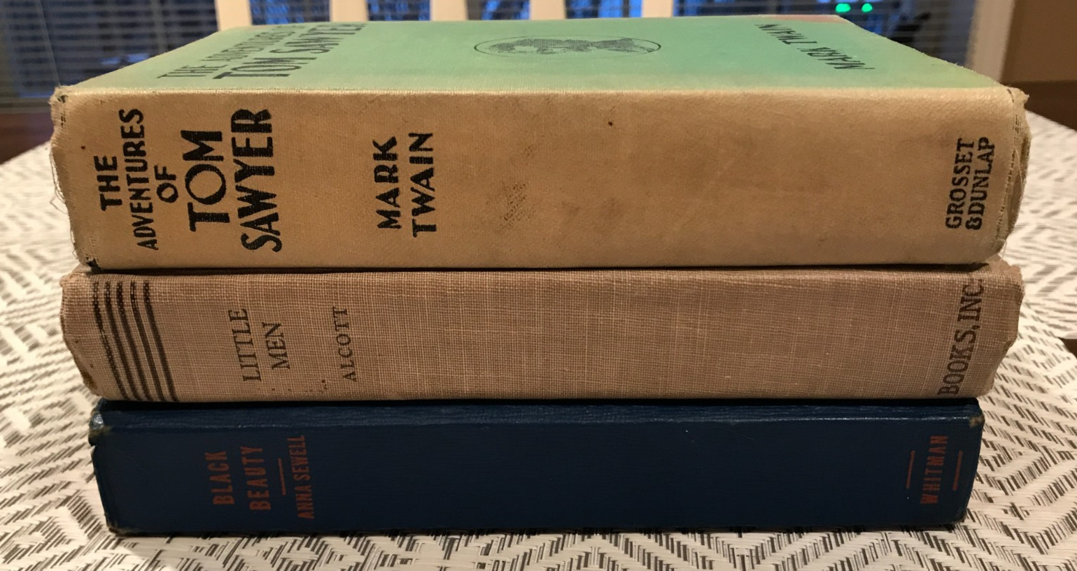 SUPER SALE!! VINTAGE!! LOT Of Three Books By Twain, Alcott & Sewell!!