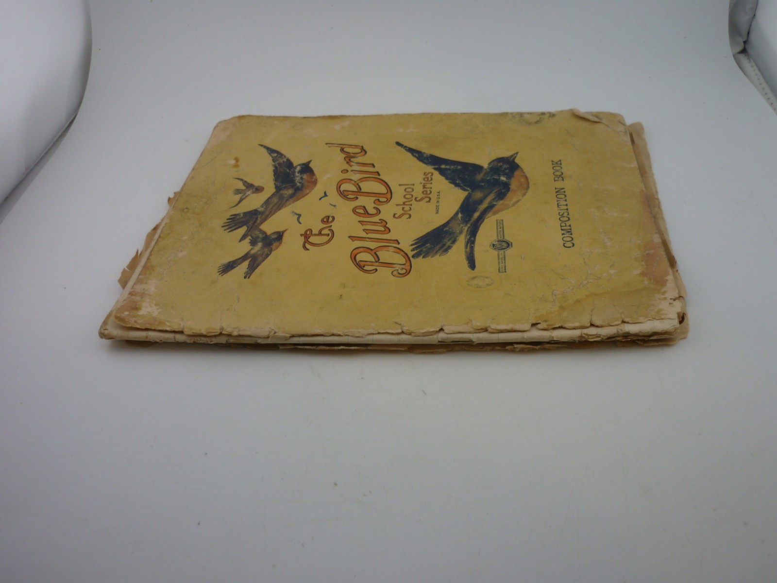 1927 Blue Bird School Series Composition Book Handwritten Student Notebook