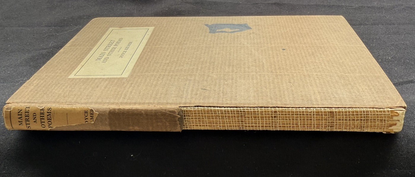 Joyce Kilmer, Main Street and Other Poems ~ 1st/1st ~ 1917 ~ G. H. Doran Co.
