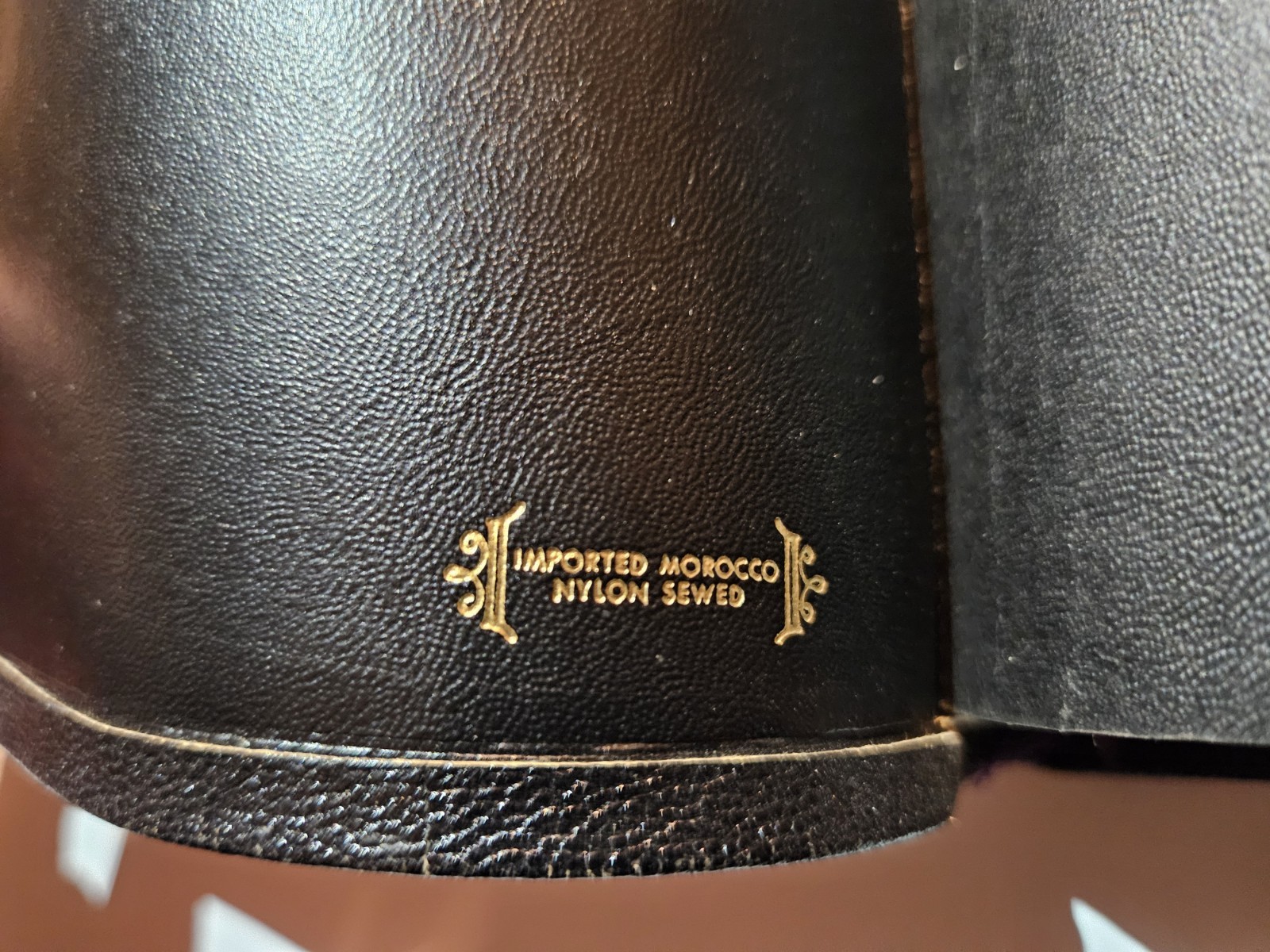 New Chain Reference Bible Thompson BB Kirkbride 1964 Leather Black Vintage