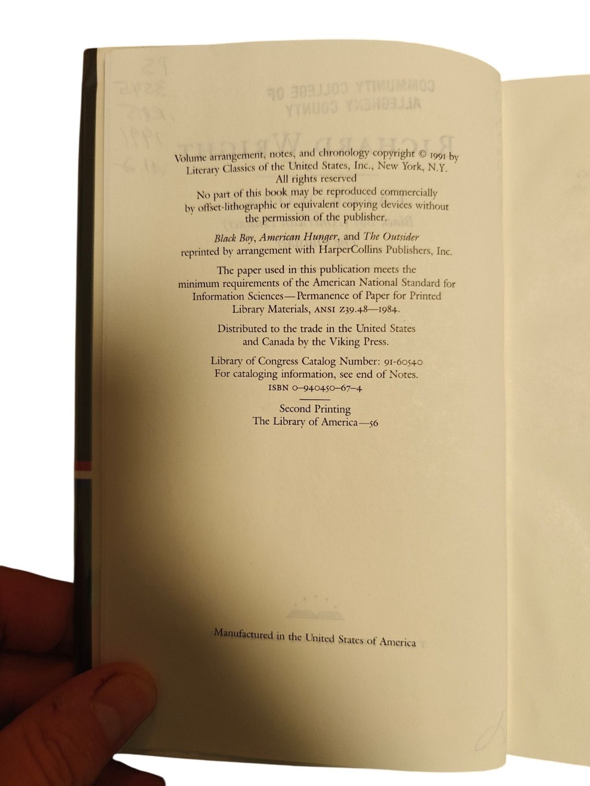 Richard Wright: Early & Later Works Library Of America Hardcover 2-Volume Set