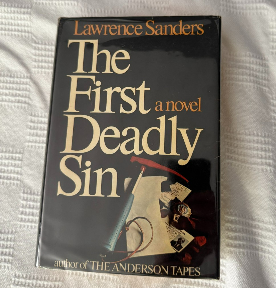 The First Deadly Sin, Lawrence Sanders, 1st edition, 1st printing