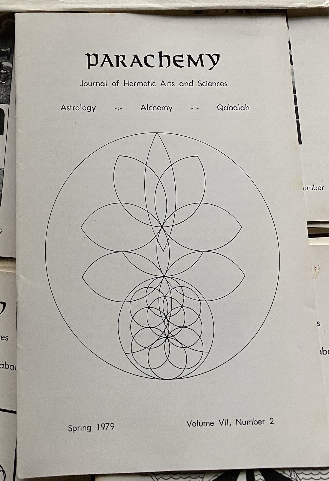 Frater Albertus / PARACHEMY Spring 1979 VOLUME II NUMBER 1-2 Journal