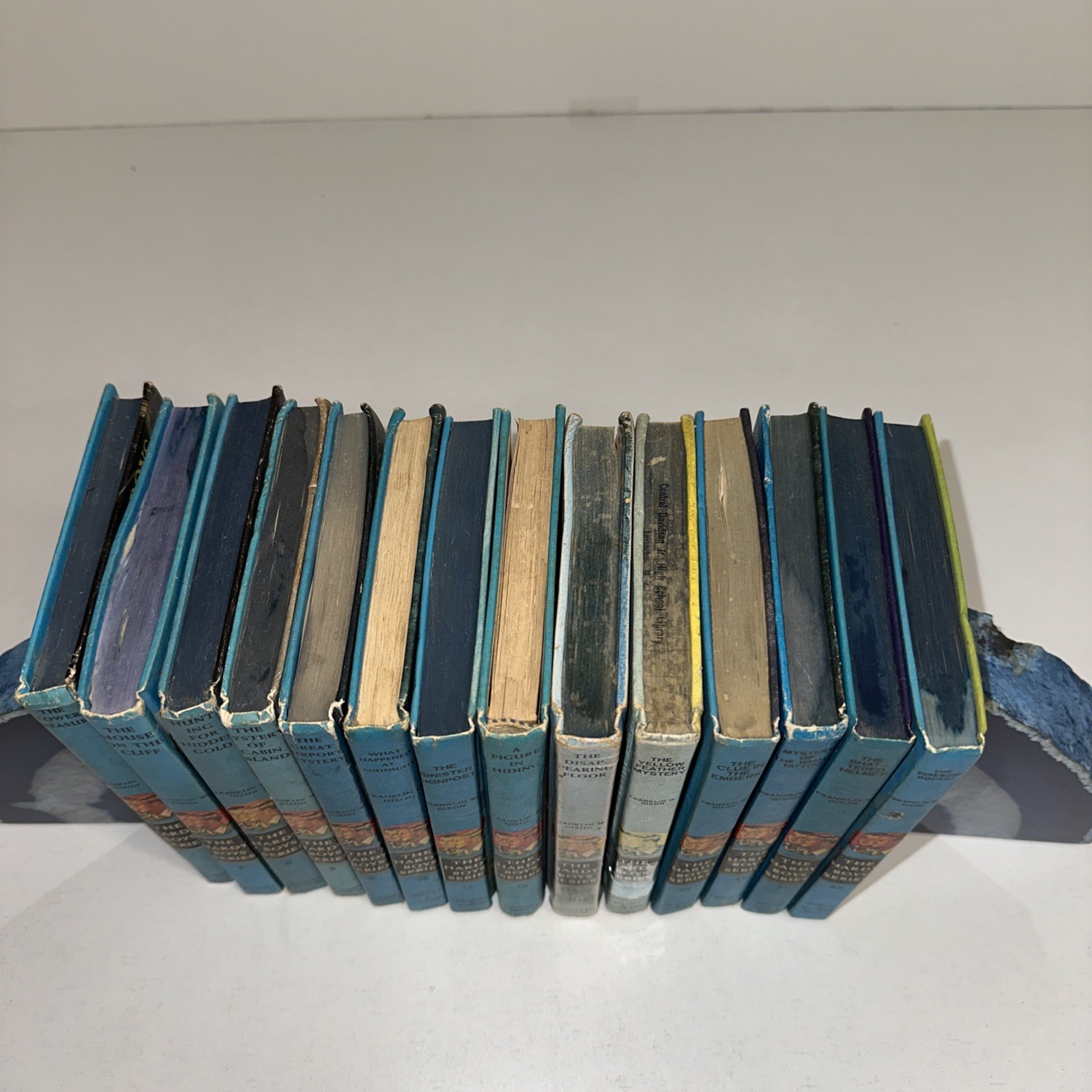Lot of 14 Vintage Hardy Boys Books with Dust Jackets 1950’s-1970’s