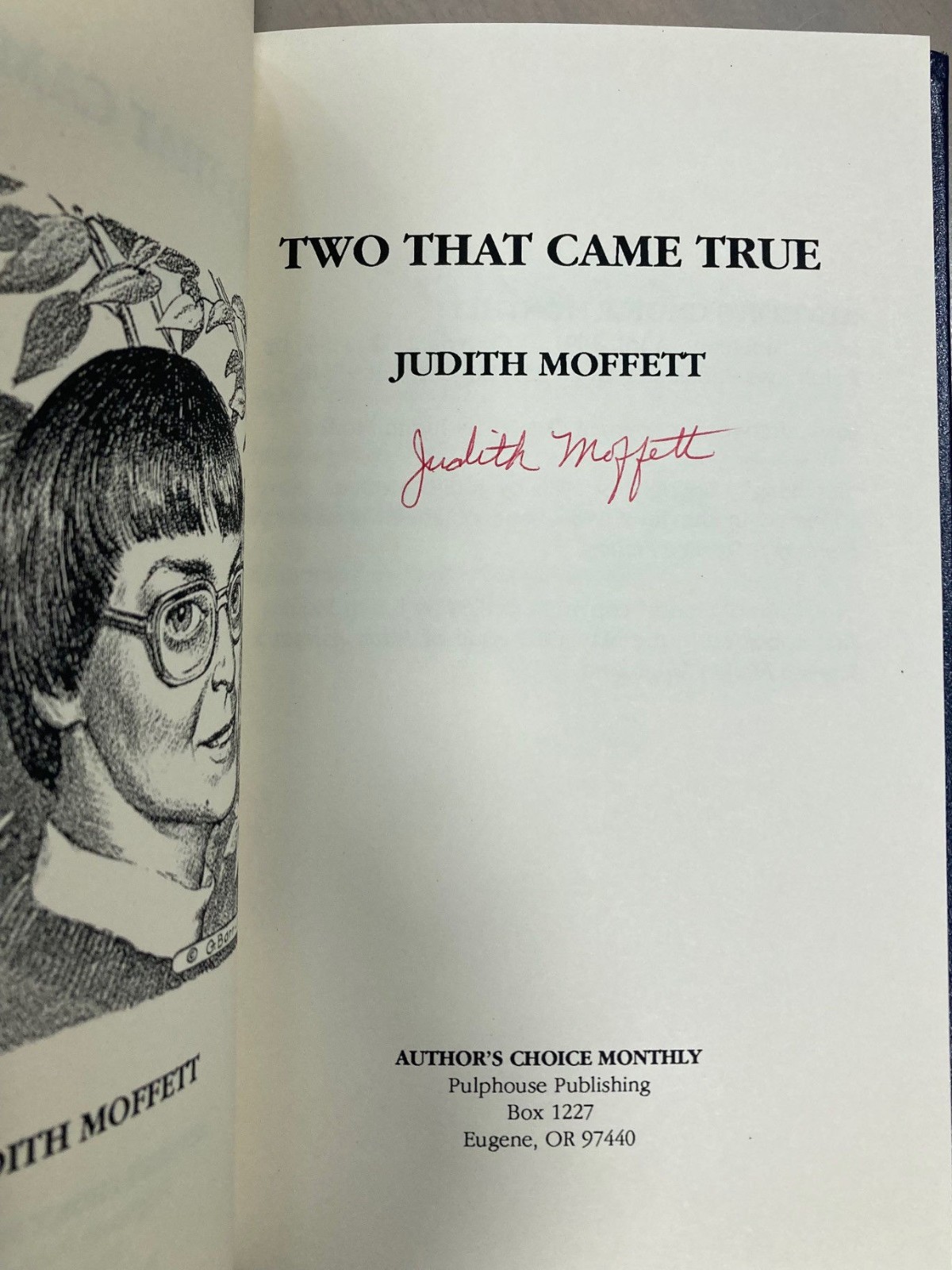 Two That Came True Judith Moffett Authors Choice Monthly 19 #16/50 Leather