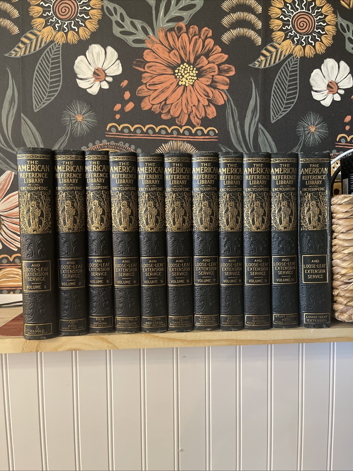 1924 American Reference Library Encyclopedic & Loose-Leaf Extension ANTIQUE