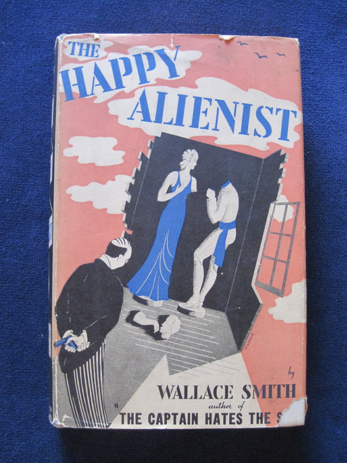 THE HAPPY ALIENIST by WALLACE SMITH – VINTAGE MYSTERY 1st EDITION, 1st PRINTING