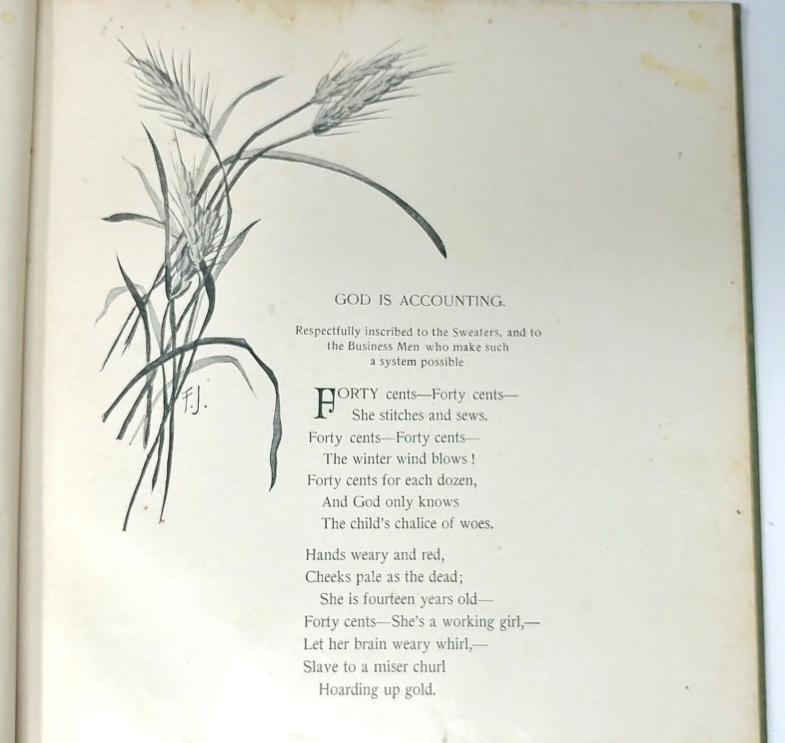 Victorian Art Nouveau Poetry Book 1896 Give A Lift to Mortals Illustrated Rare