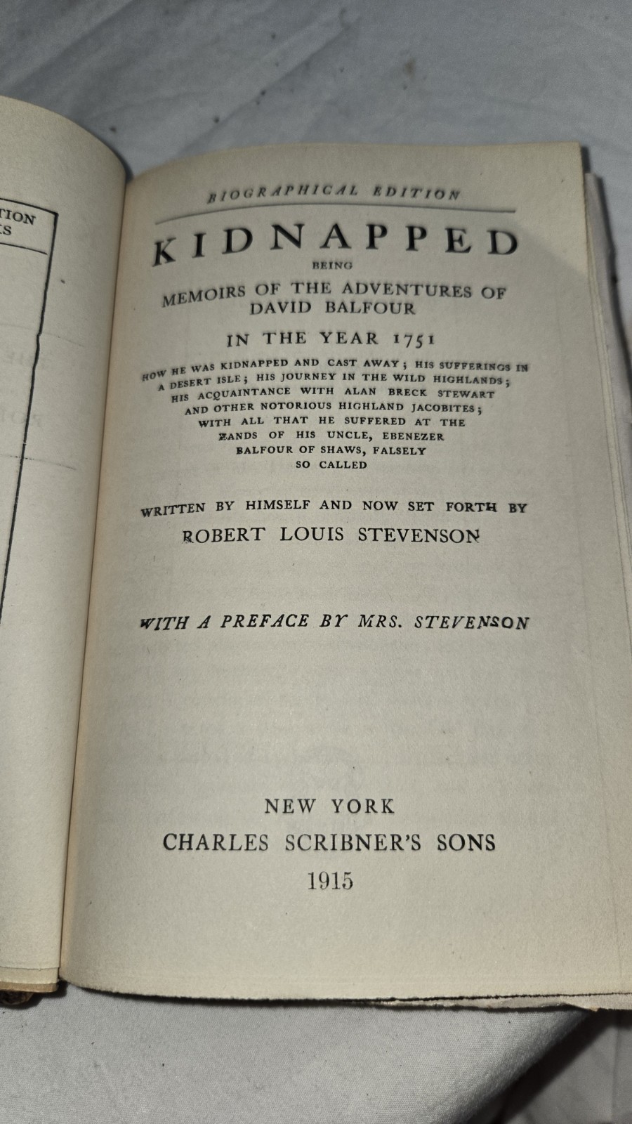 Robert Louis Stevenson Biographical Edition Lot of 6 Books 1905-1915 Scribner’s