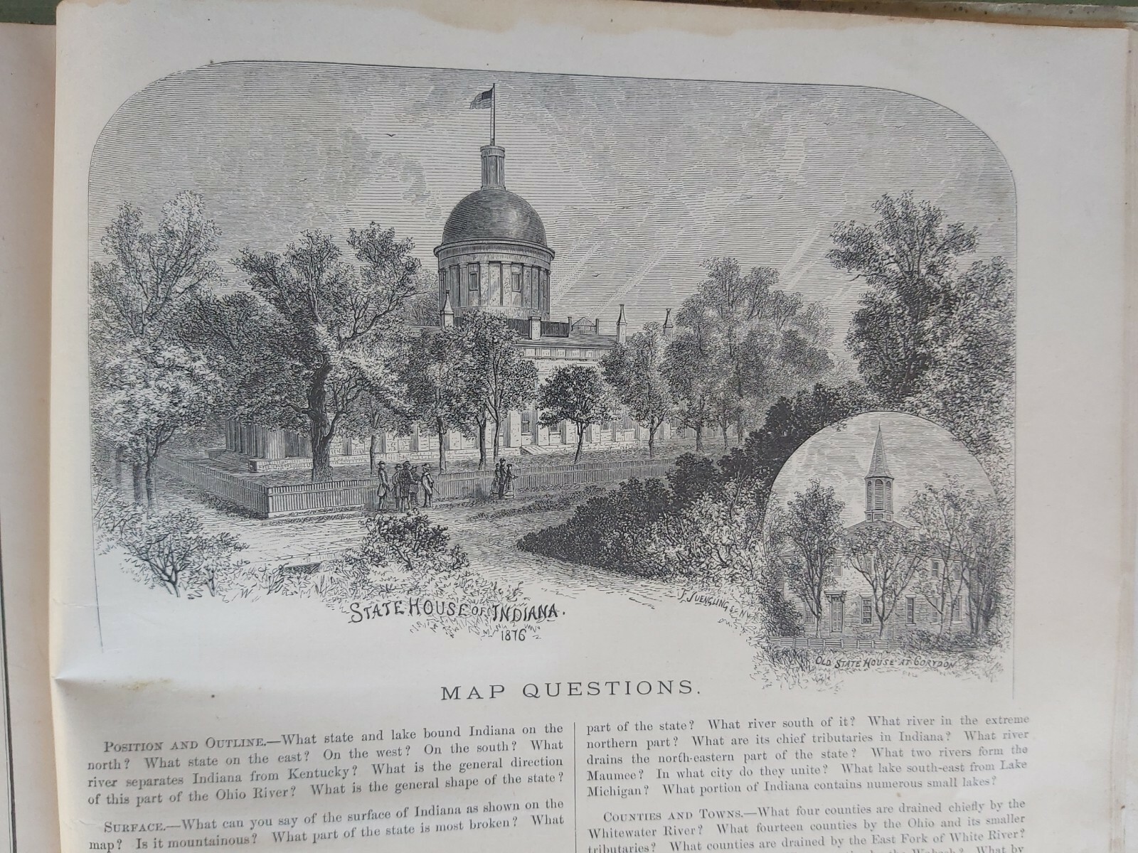 1881 Textbook Intermediate Geography Steinwehr Brinton